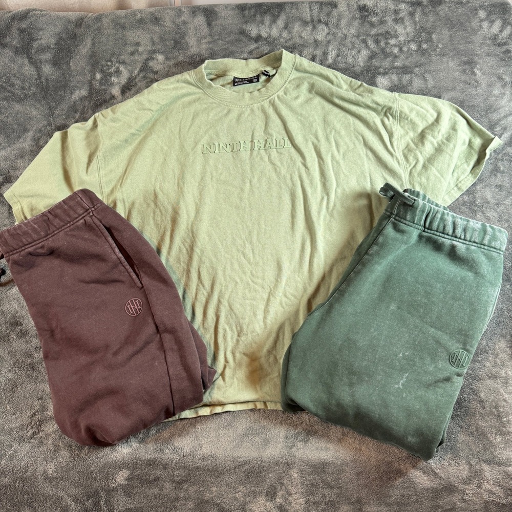 Ninth Hall Mens M Oversized T-Shirt and Jogger Sweatpants Fundamentals Set 3